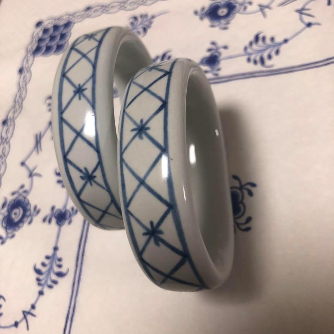 希少　ロイヤルコペンハーゲン　ナプキンリング　2個　トランクェーバー　特典2点付 ロイヤルコペンハーゲン ナプキンリング トランクェーバー 2個セット